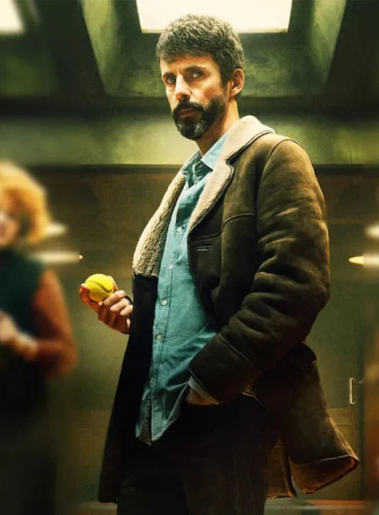 Dept. Q Matthew Goode Carl Morck Shearling Coat