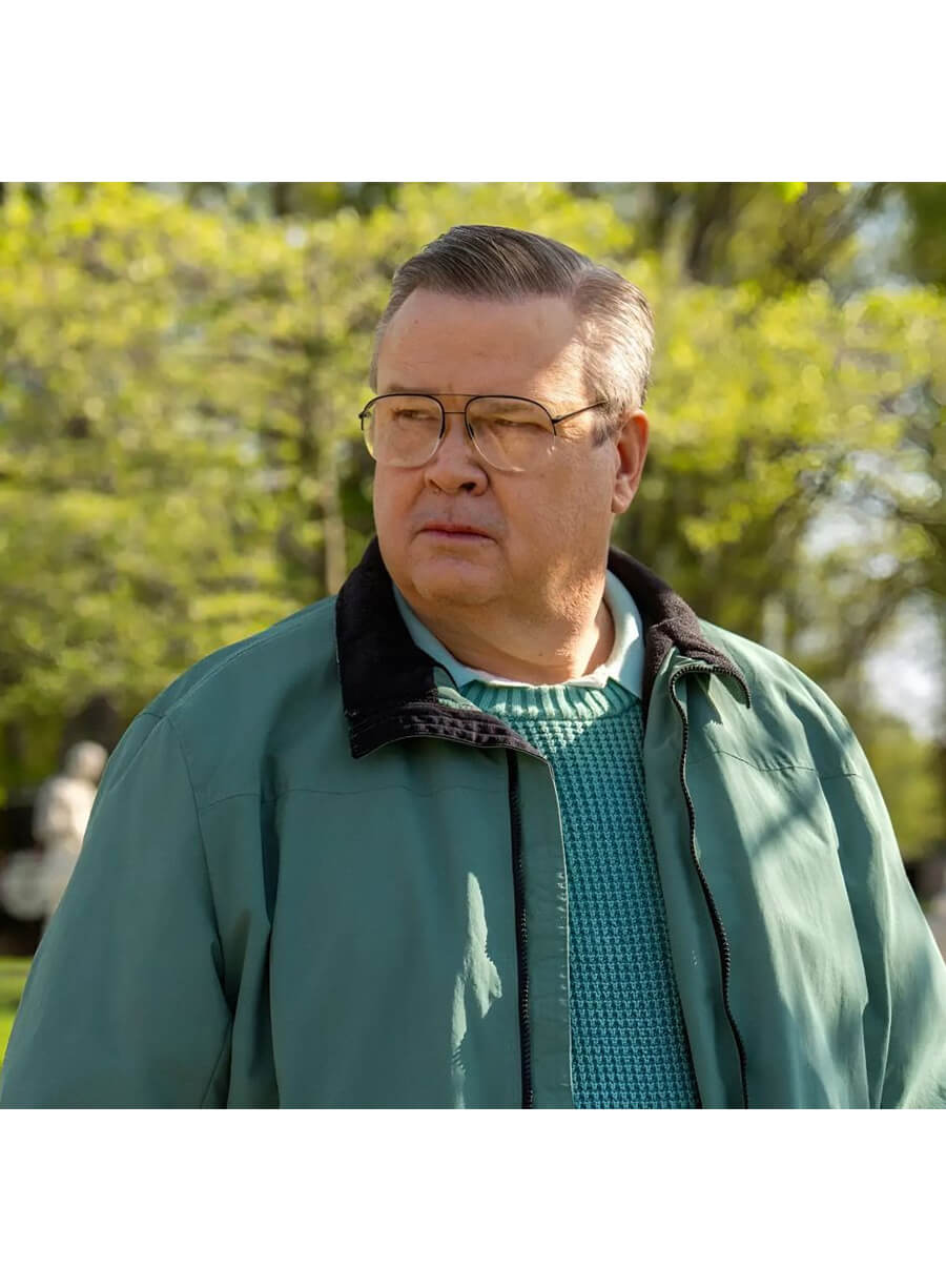 Dexter: Resurrection 2025 Eric Stonestreet Rapunzel Green Bomber Jacket