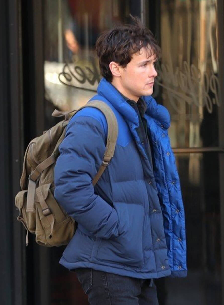 Dexter Resurrection 2025 Harrison Morgan Blue Puffer Jacket