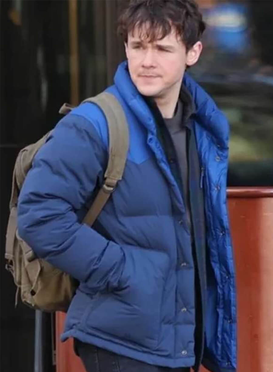 Dexter Resurrection 2025 Harrison Morgan Blue Puffer Jacket