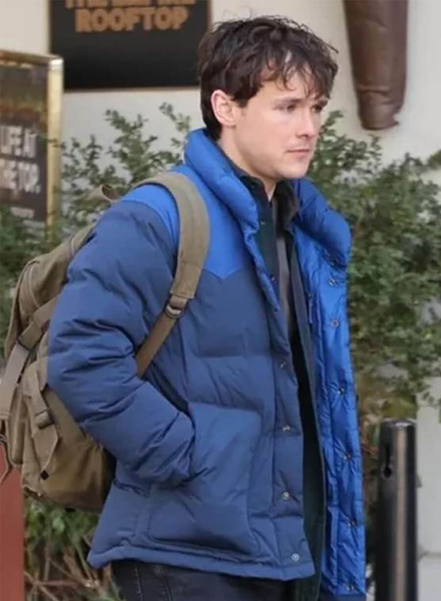 Dexter Resurrection 2025 Harrison Morgan Blue Puffer Jacket