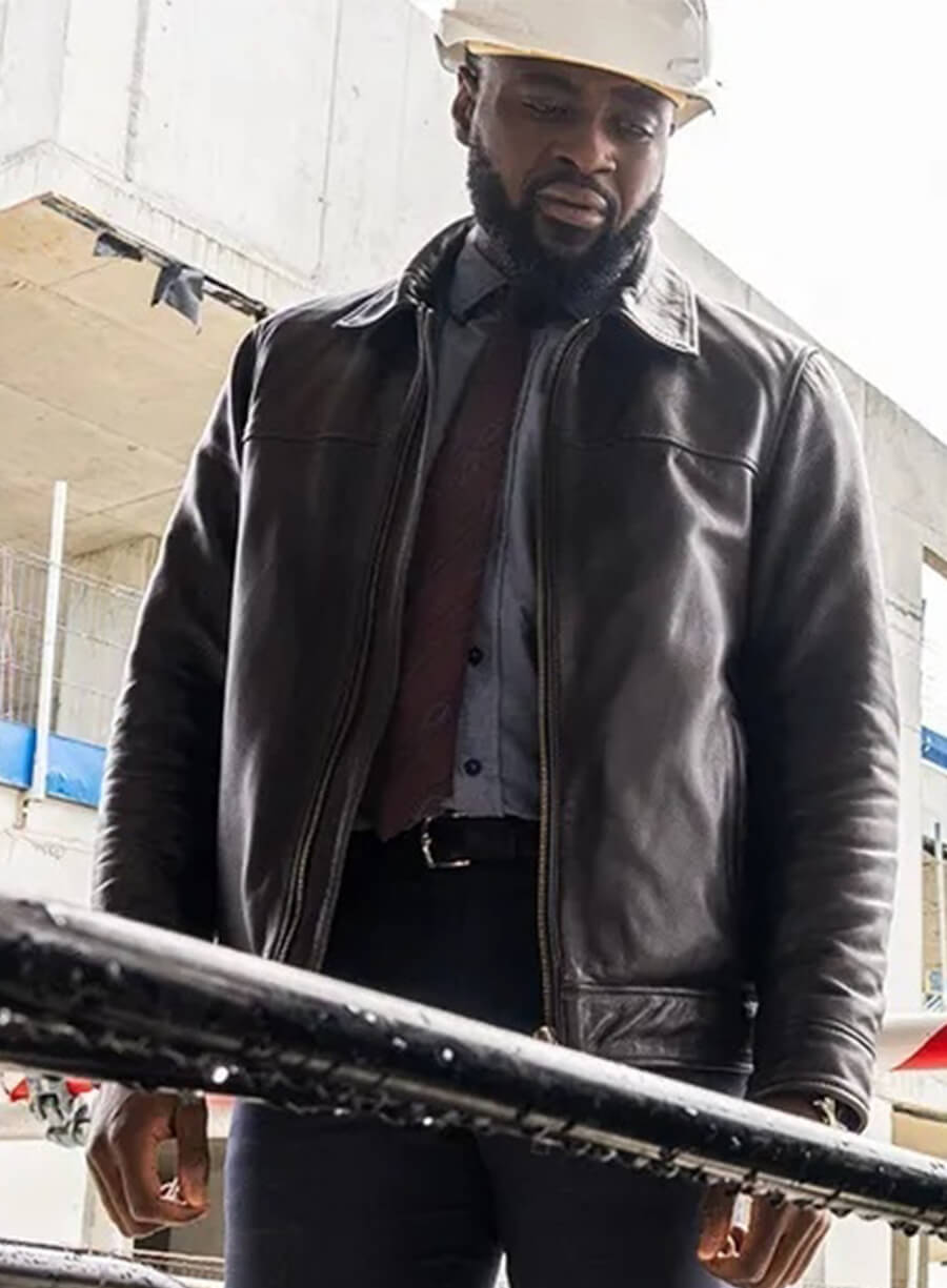 Dipo Ola Ludwig S01 Russell Carter Black Leather Jacket