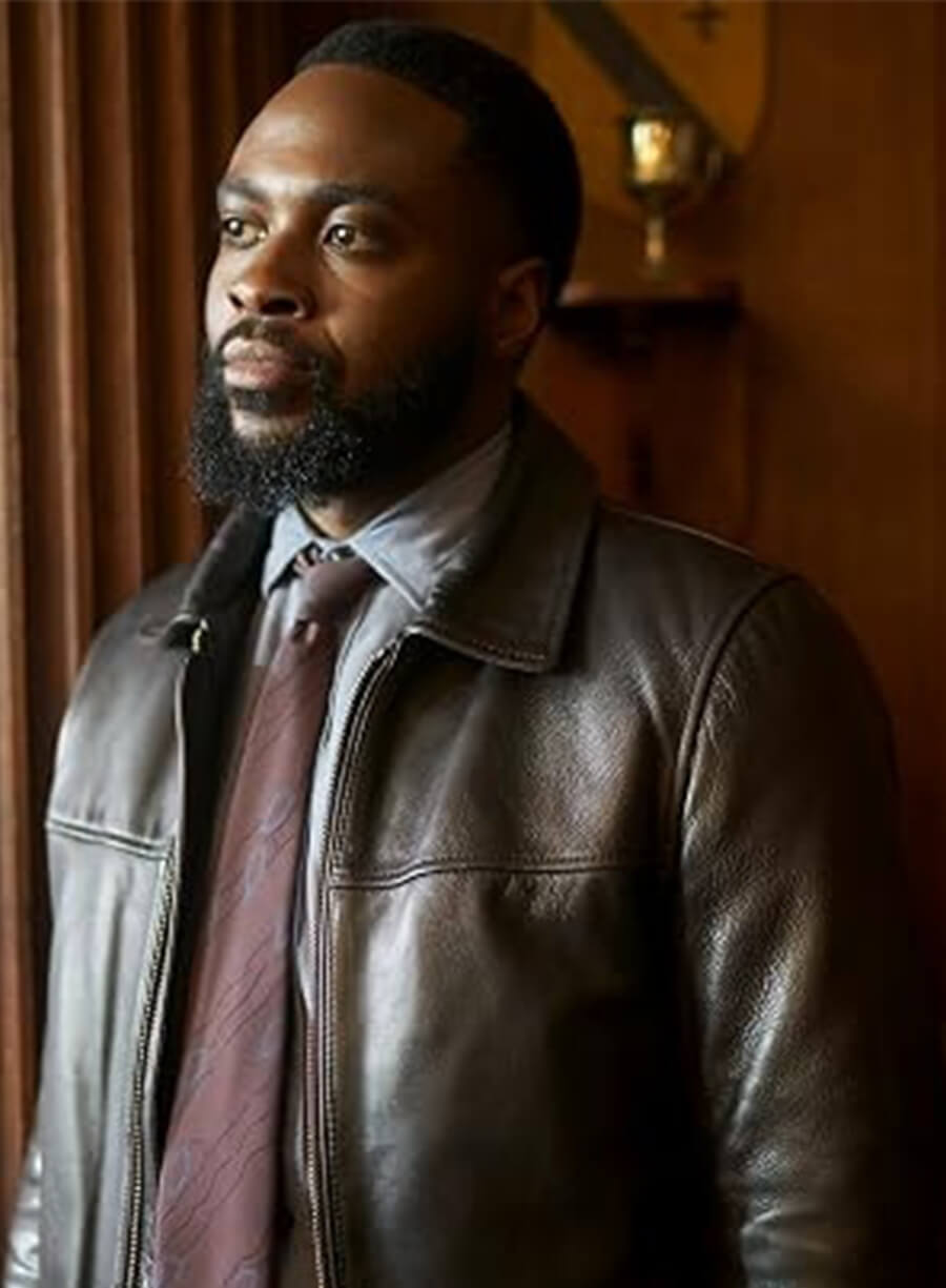Dipo Ola Ludwig S01 Russell Carter Black Leather Jacket