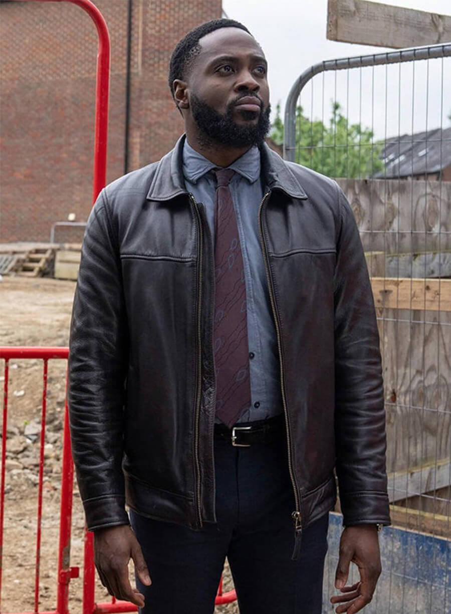 Dipo Ola Ludwig S01 Russell Carter Black Leather Jacket