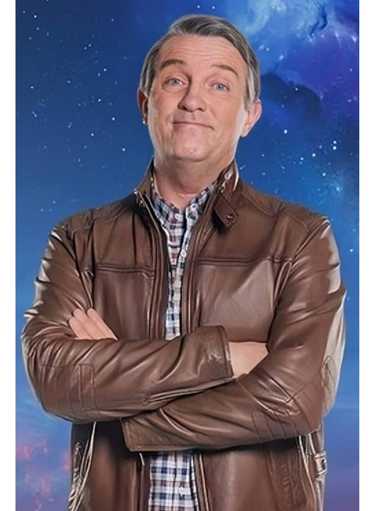 Doctor Who Bradley Walsh Graham Brown Leather Jacket