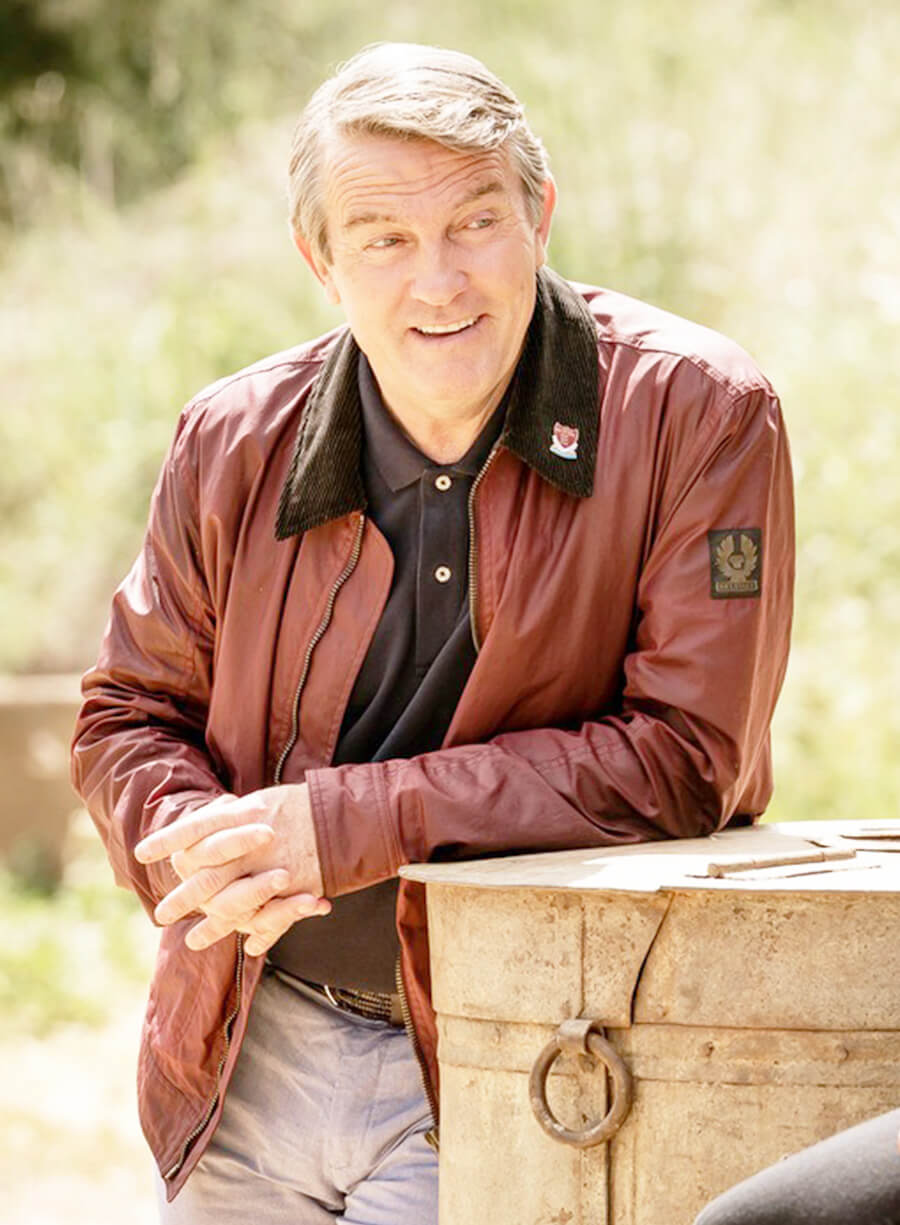 Doctor Who Bradley Walsh Graham Maroon Leather Jacket