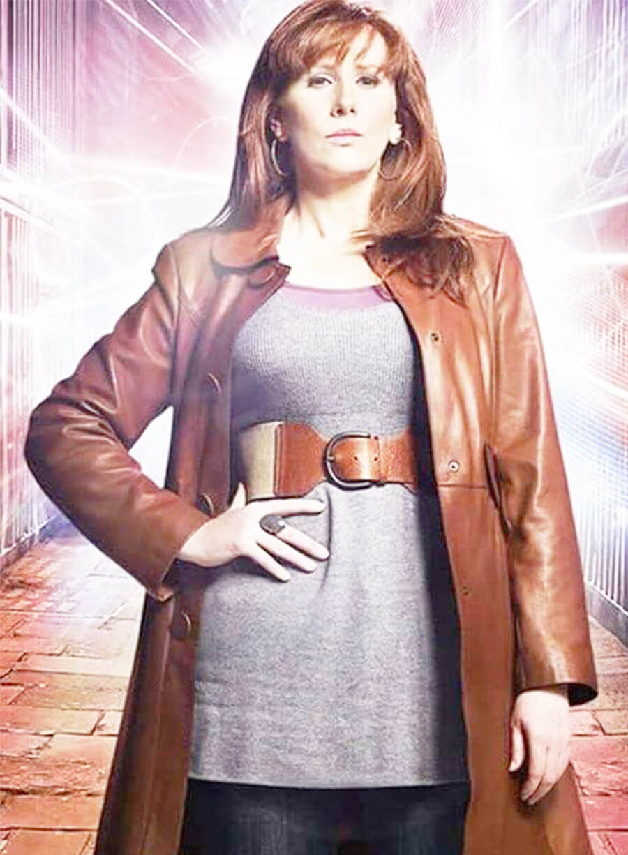 Doctor Who Catherine Tate Donna Noble Brown Leather Coat