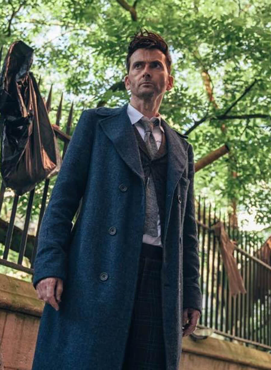 Doctor Who David Tennant Blue Coat