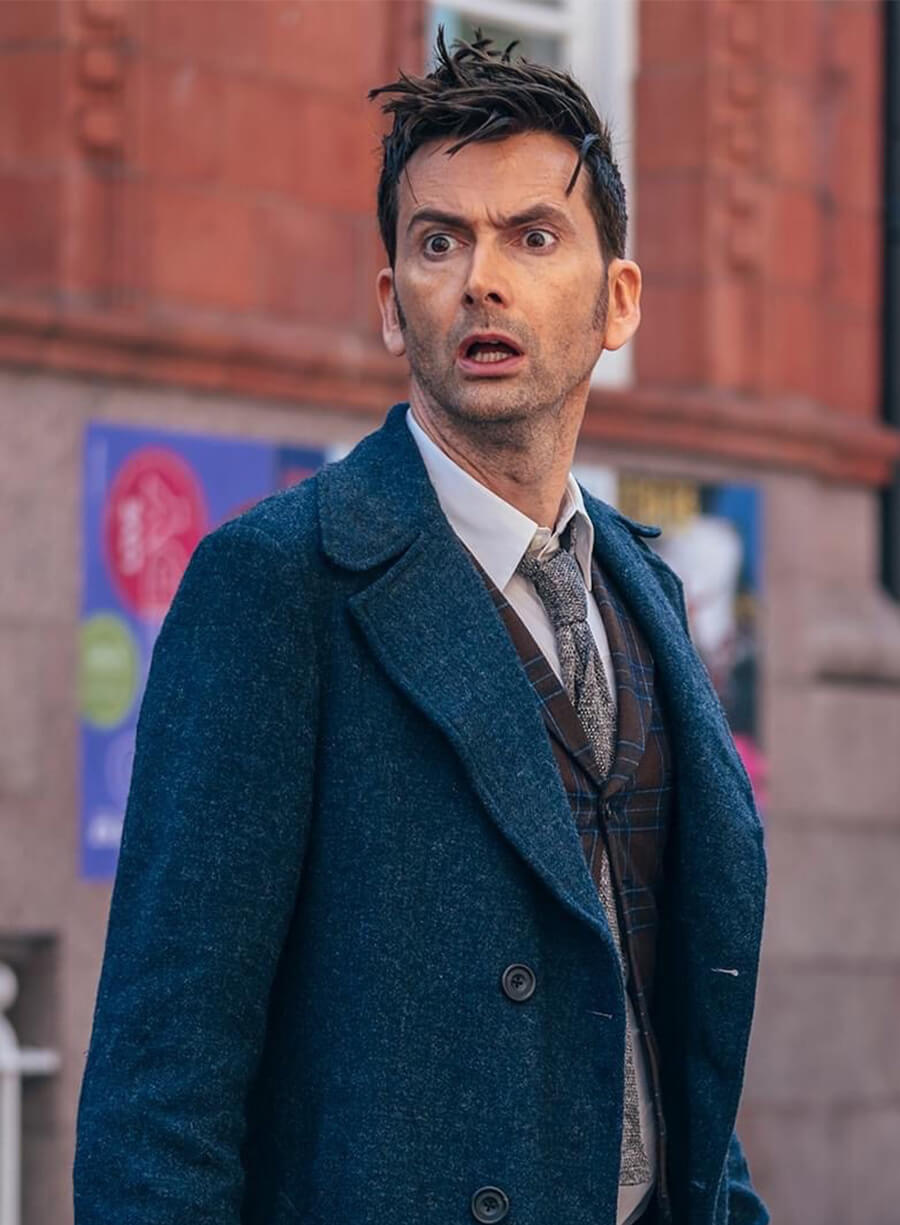 Doctor Who David Tennant Blue Coat
