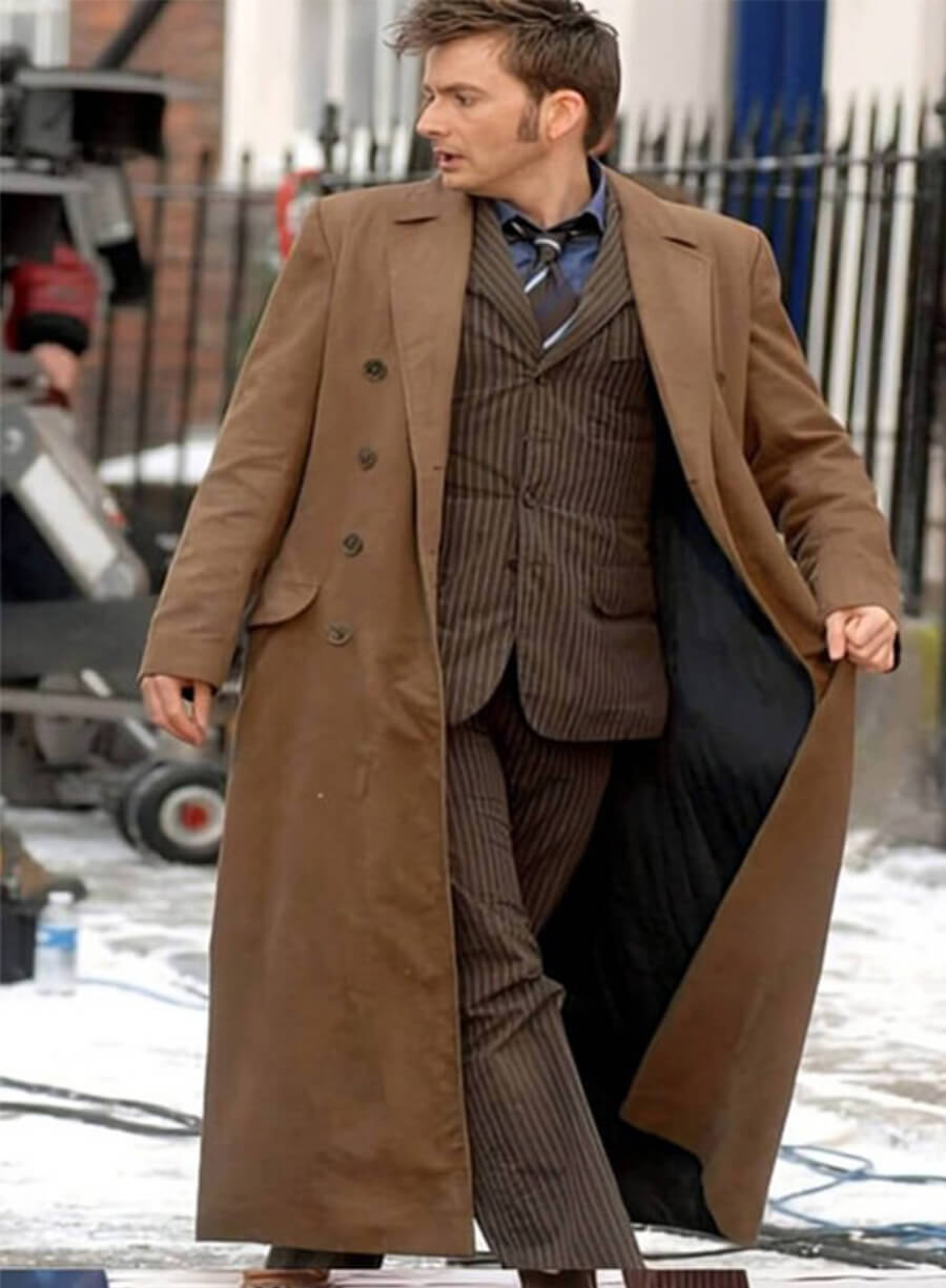 Doctor Who David Tennant Tenth Doctor Brown Coat