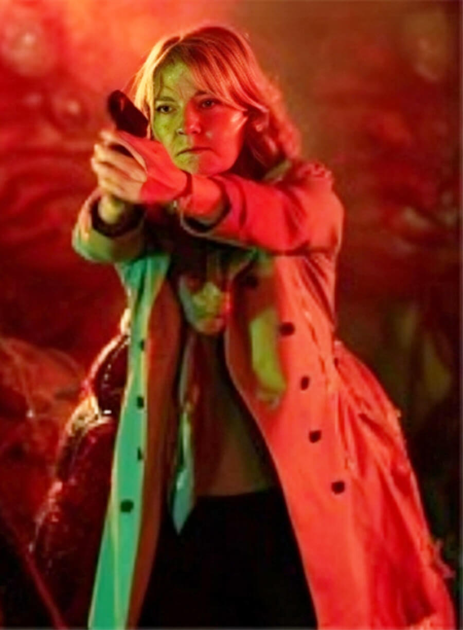 Doctor Who Jemma Redgrave Kate Stewart Brown Coat