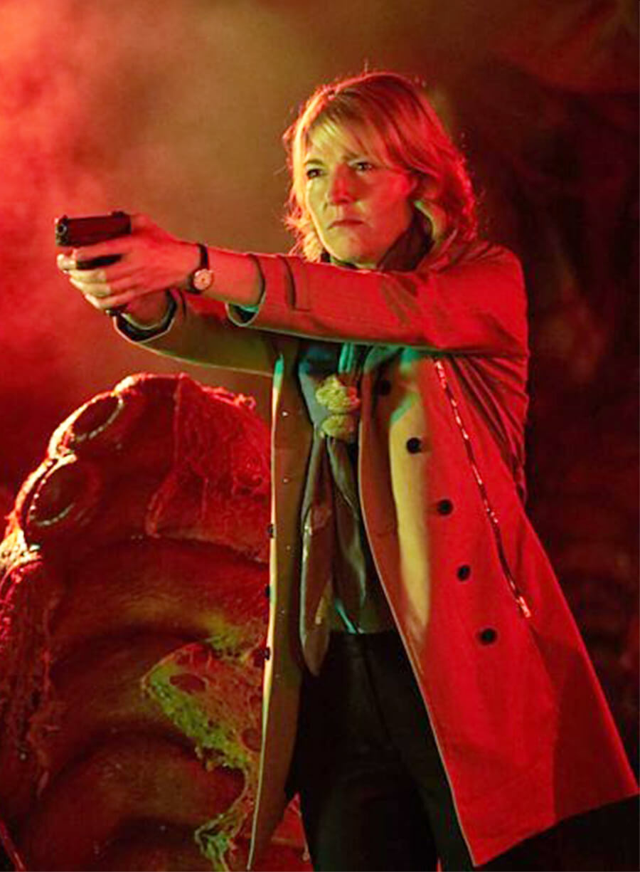 Doctor Who Jemma Redgrave Kate Stewart Brown Coat
