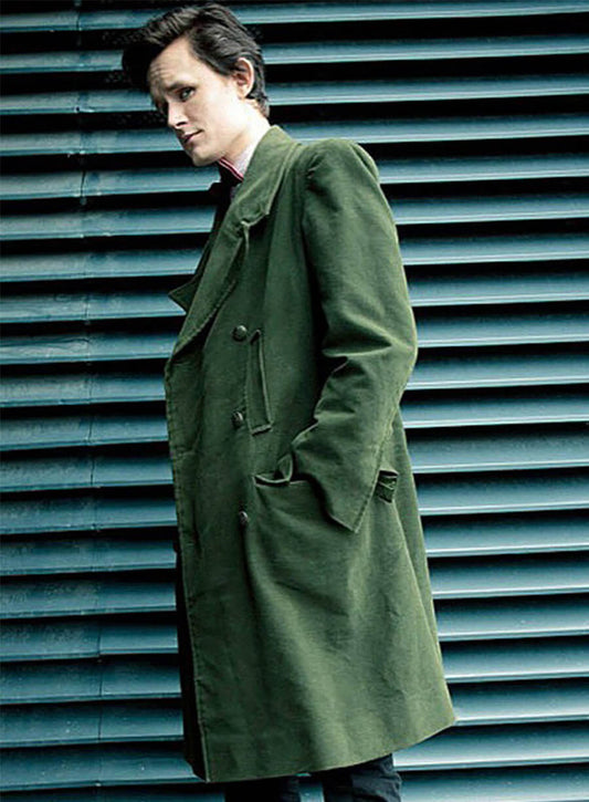 Doctor Who Matt Smith Eleventh Doctor Green Wool Coat