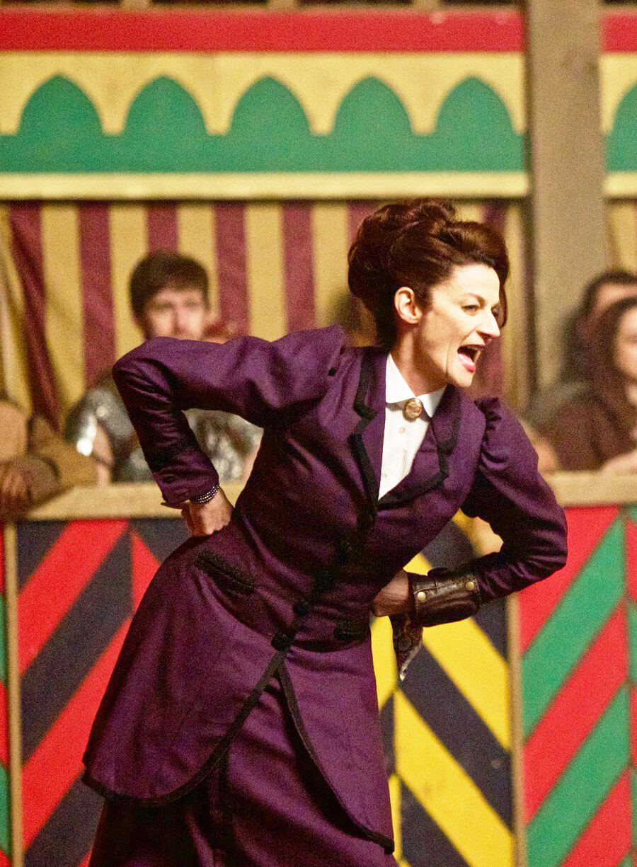 Doctor Who Michelle Gomez Missy Purple Coat 