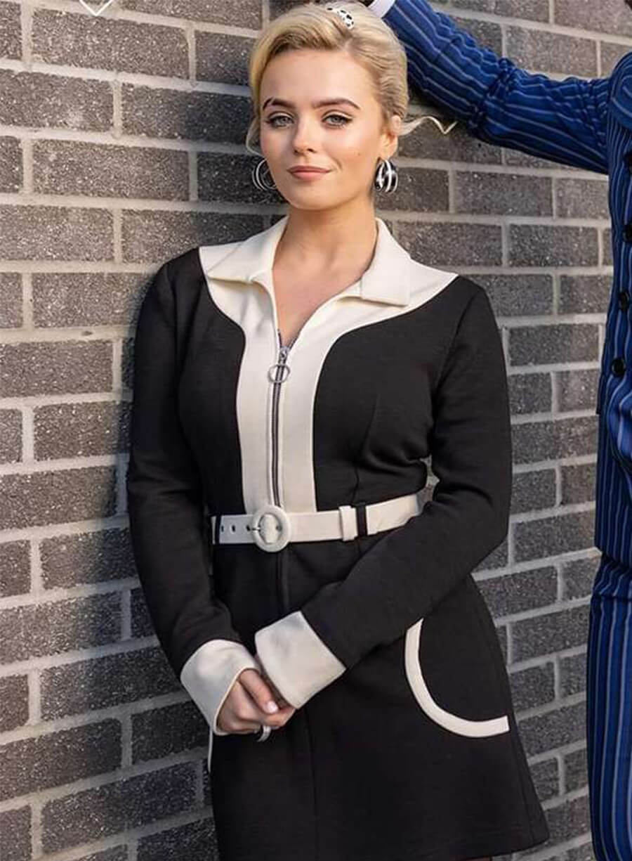 Doctor Who Millie Gibson Ruby Sunday Black and White Jacket