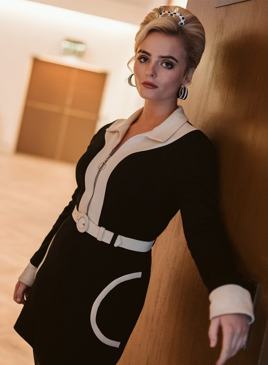 Doctor Who Millie Gibson Ruby Sunday Black and White Jacket