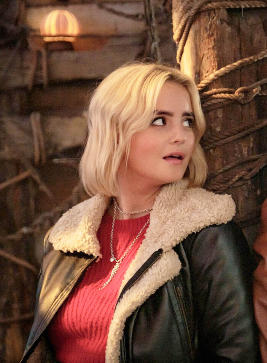 Doctor Who Millie Gibson Ruby Sunday Fur Leather Jacket
