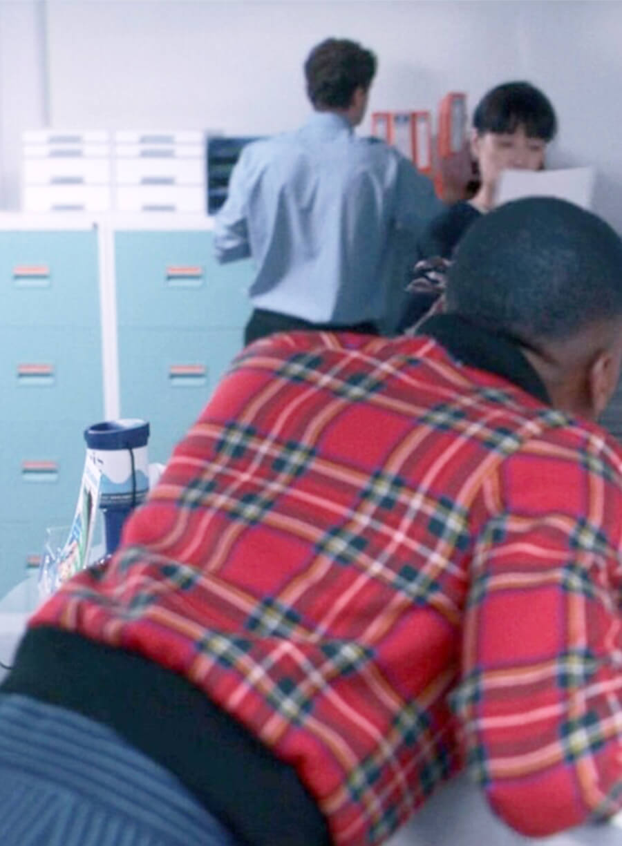 Doctor Who Ncuti Gatwa  The Doctor Red Check Jacket
