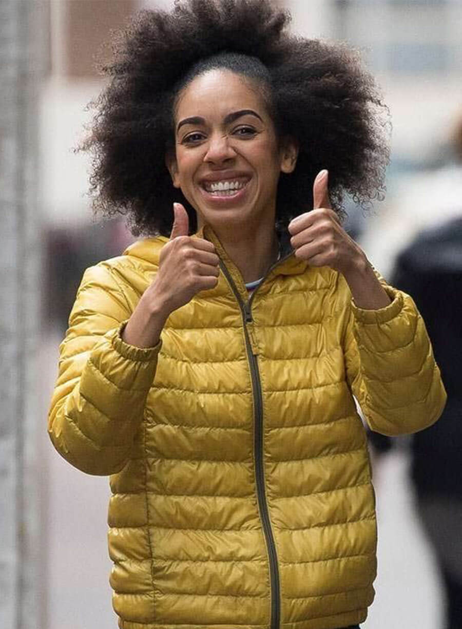 Doctor Who Pearl Mackie Bill Yellow Puffer Jacket 