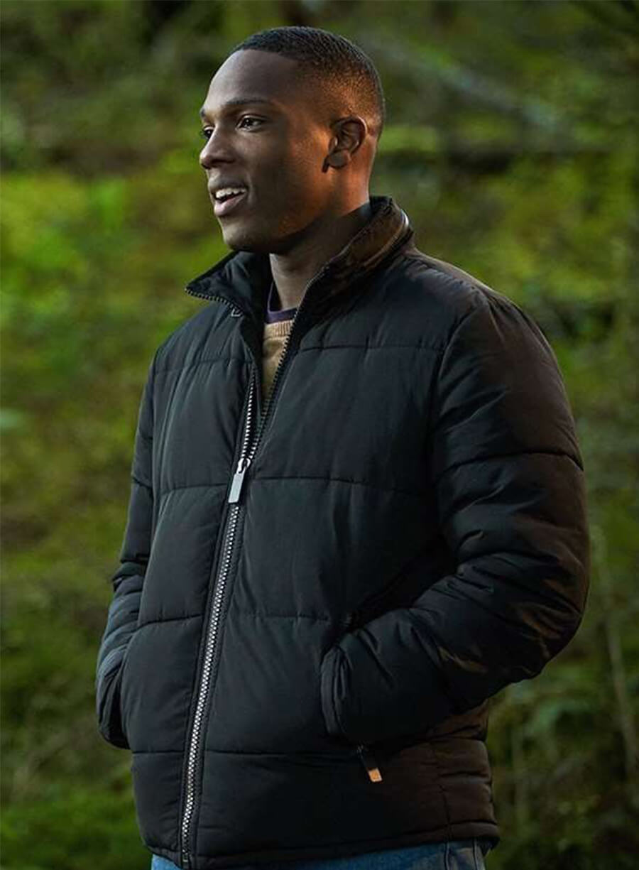 Doctor Who Tosin Cole Ryan Black Puffer Jacket 