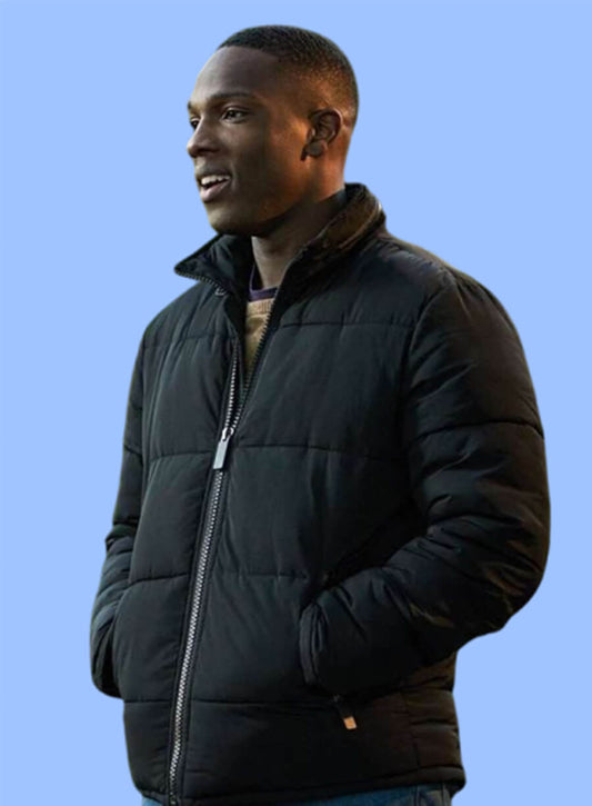 Doctor Who Tosin Cole Ryan Black Puffer Jacket 