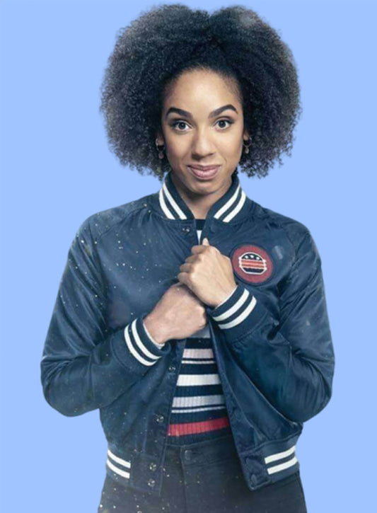 Doctor Who Twice Upon A Time Pearl Mackie Bill Blue Jacket