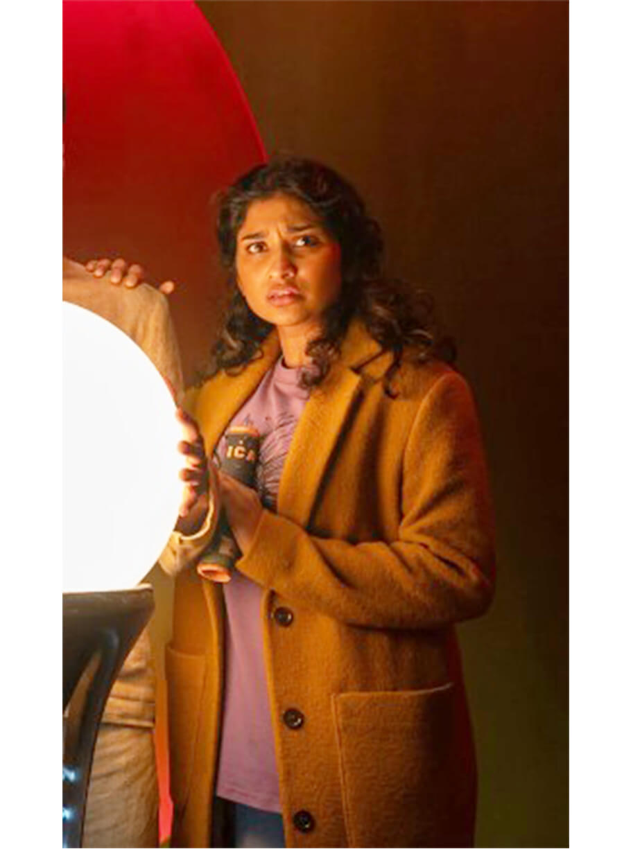 Doctor Who Varada Sethu Belinda Chandra Yellow Coat