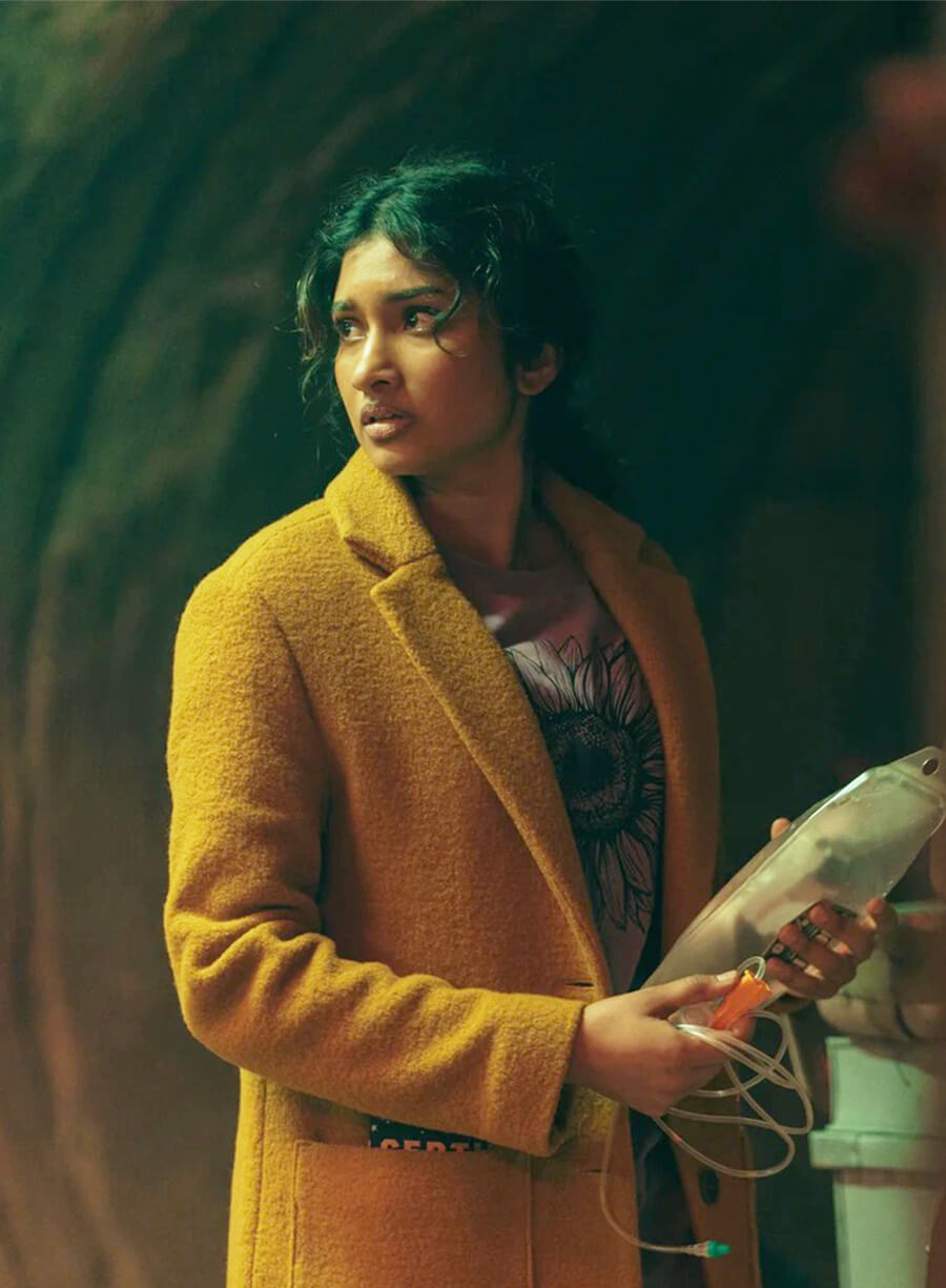 Doctor Who Varada Sethu Belinda Chandra Yellow Coat