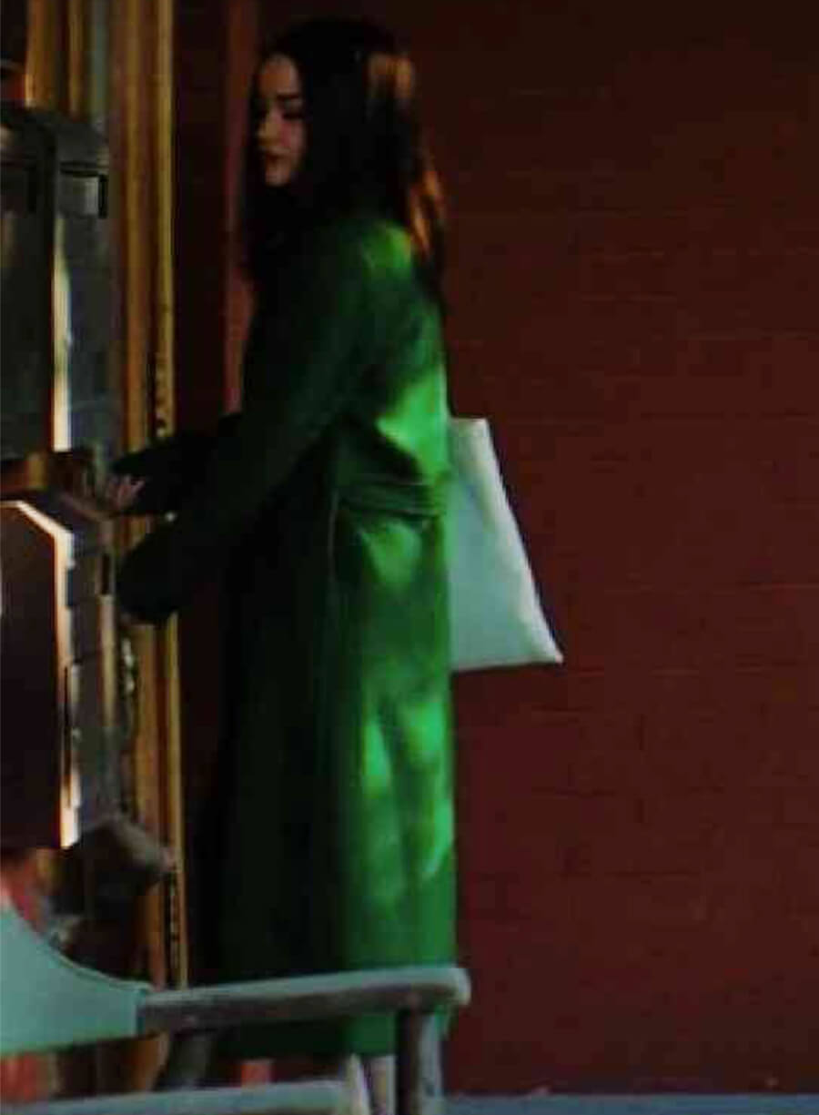 Dove Cameron 56 Days 2026 Ciara Wyse Green Coat 