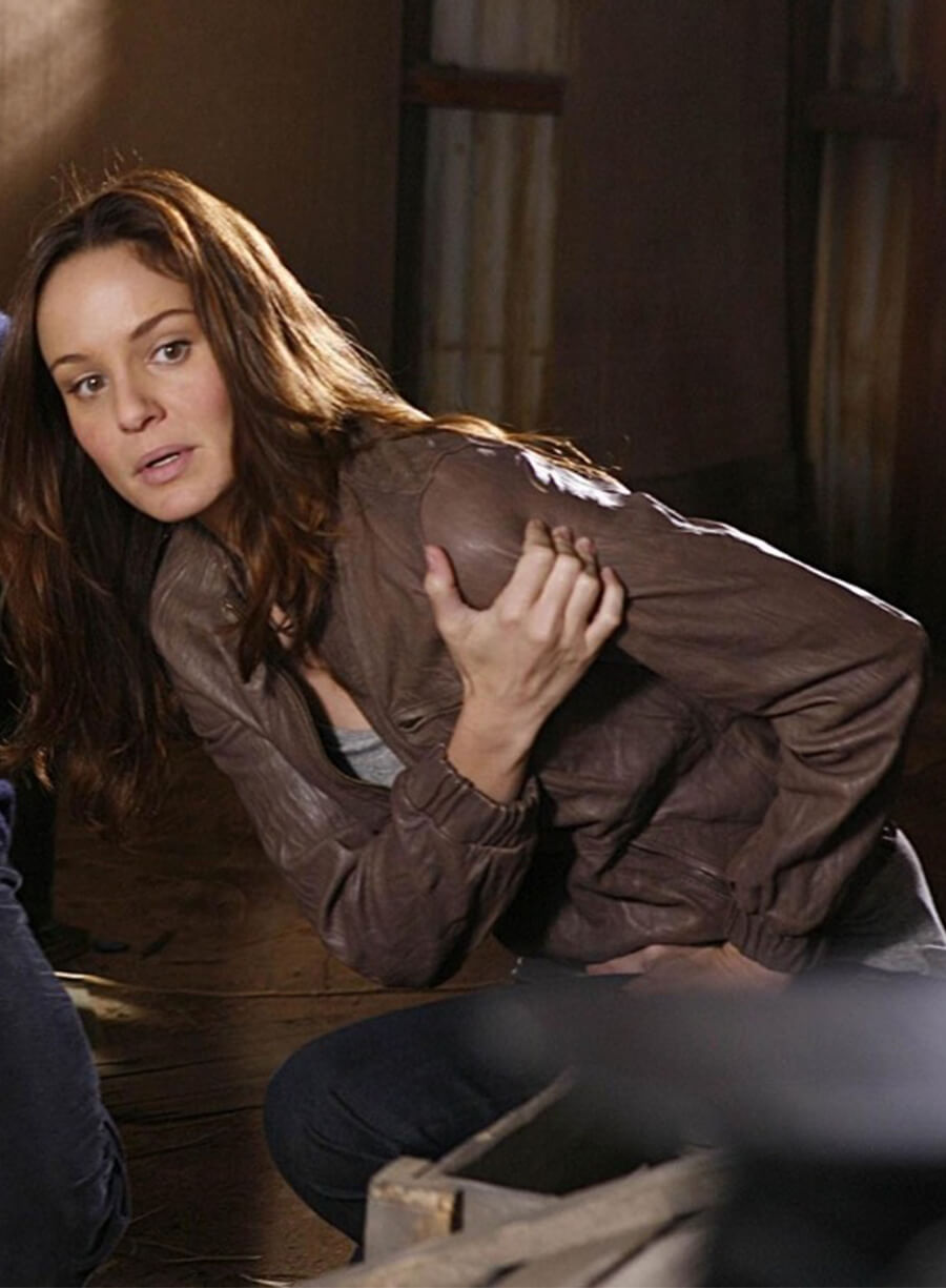 Dr. Sara Tancredi Prison Break S03 Brown Leather Jacket