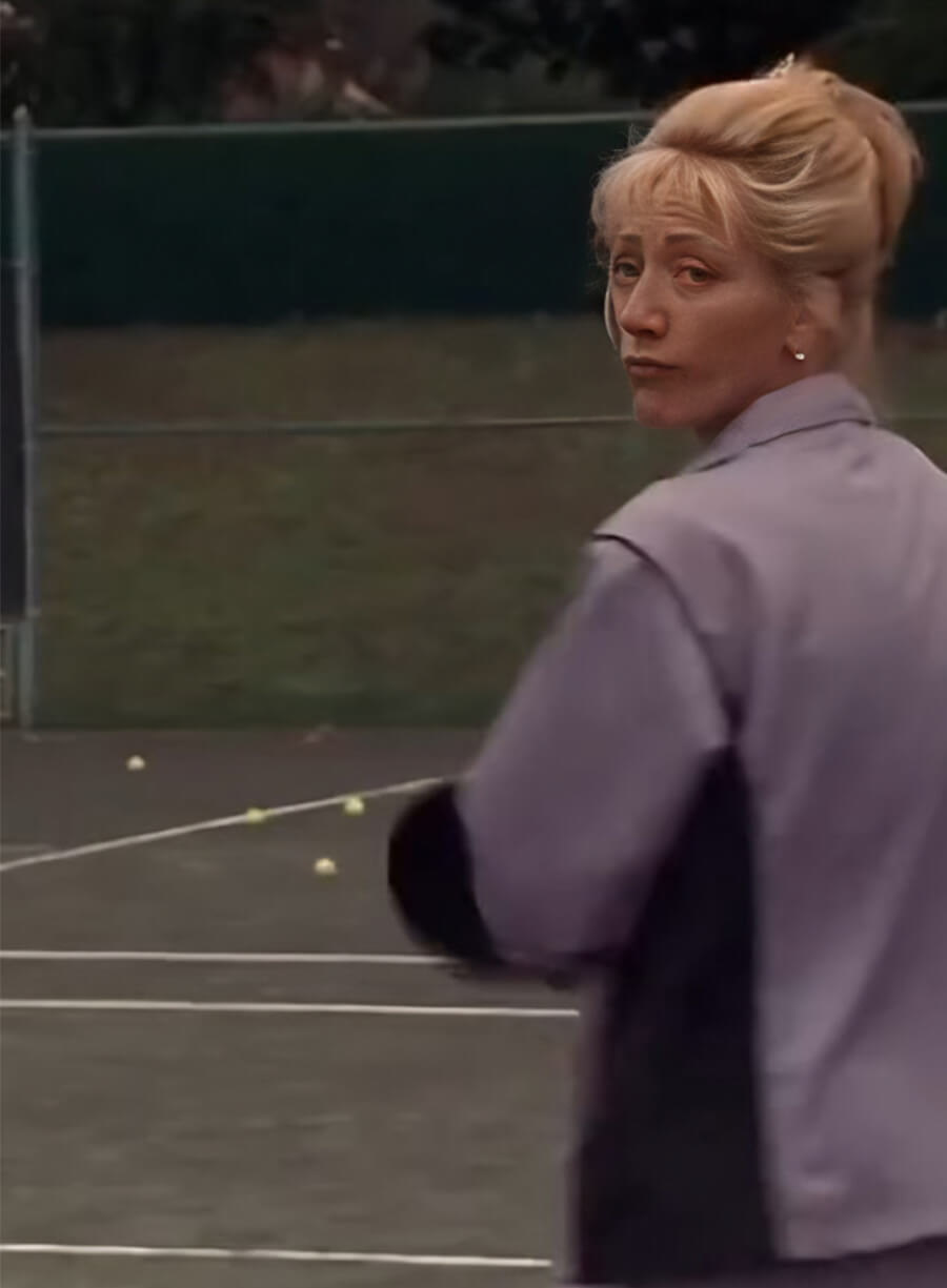 Edie Falco The Sopranos Carmela Soprano Purple Track Jacket