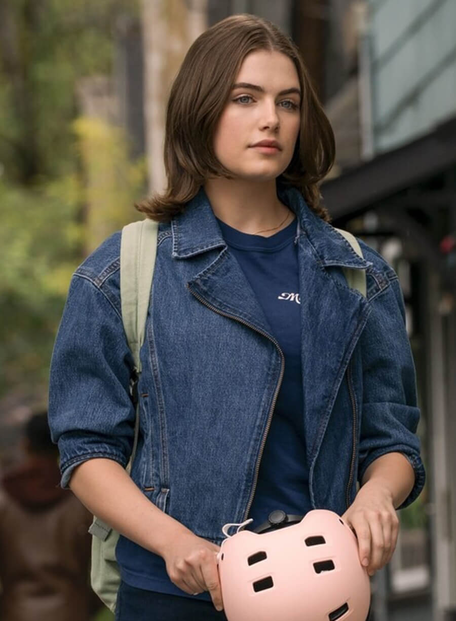 Ella Bright Off Campus 2026 Hannah Wells Blue Denim Jacket