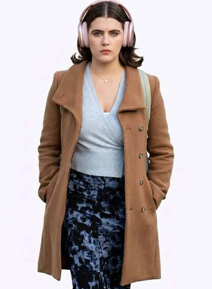 Ella Bright Off Campus S01 Hannah Wells Brown Coat