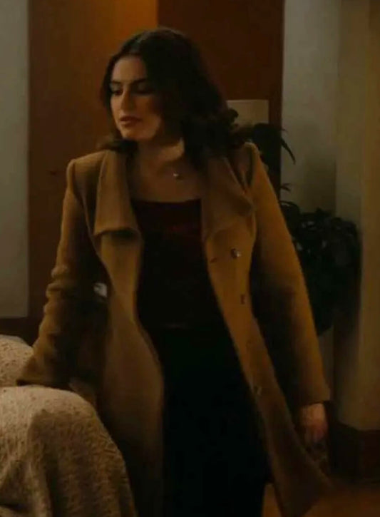 Ella Bright Off Campus S01 Hannah Wells Brown Coat