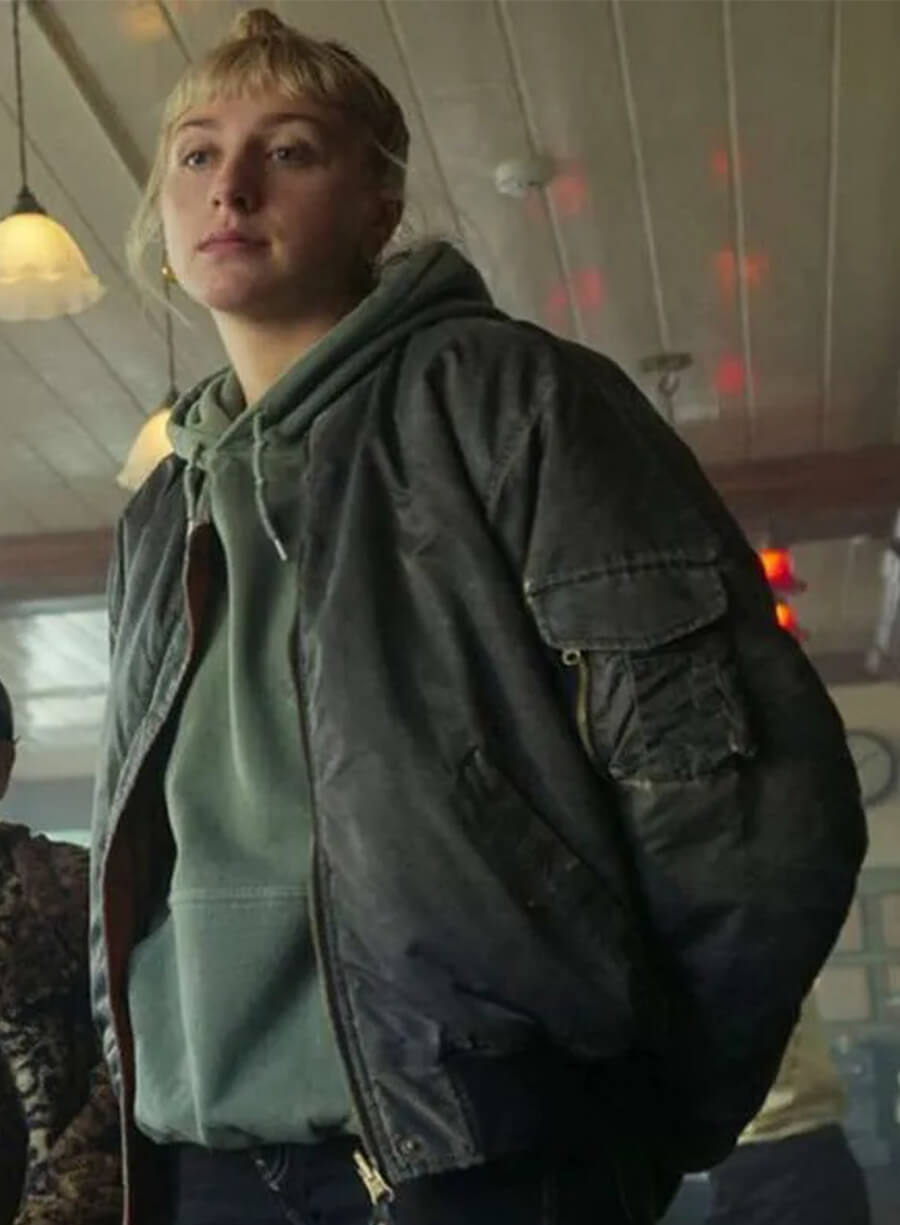 Ella Lily Hyland Black Doves Williams Bomber Jacket