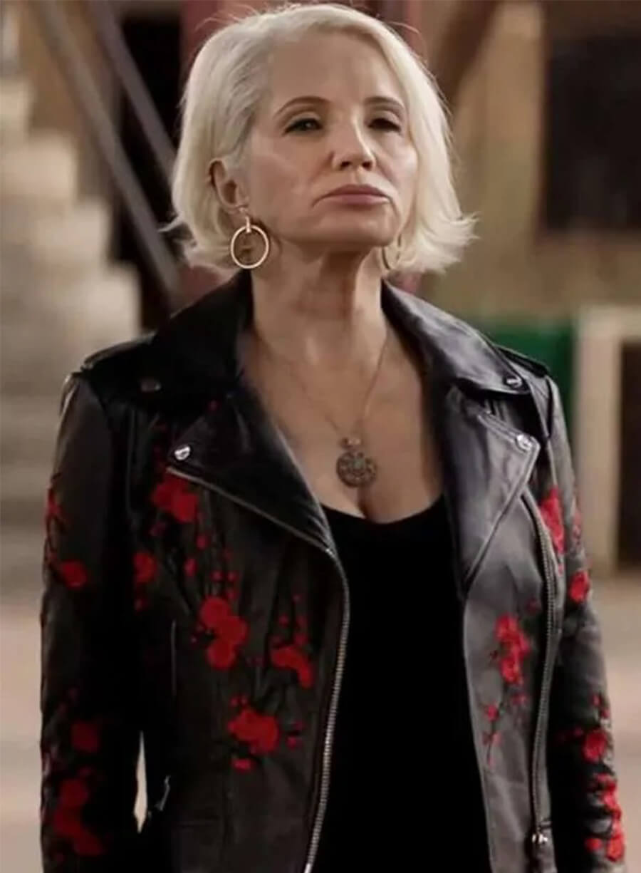  Ellen Barkin Animal Kingdom Janine Cody Black Leather Jacket
