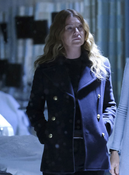 Ellen Pompeo Grey's Anatomy Blue Blazer