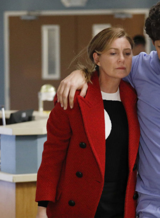 Ellen Pompeo Grey's Anatomy Red Blazer