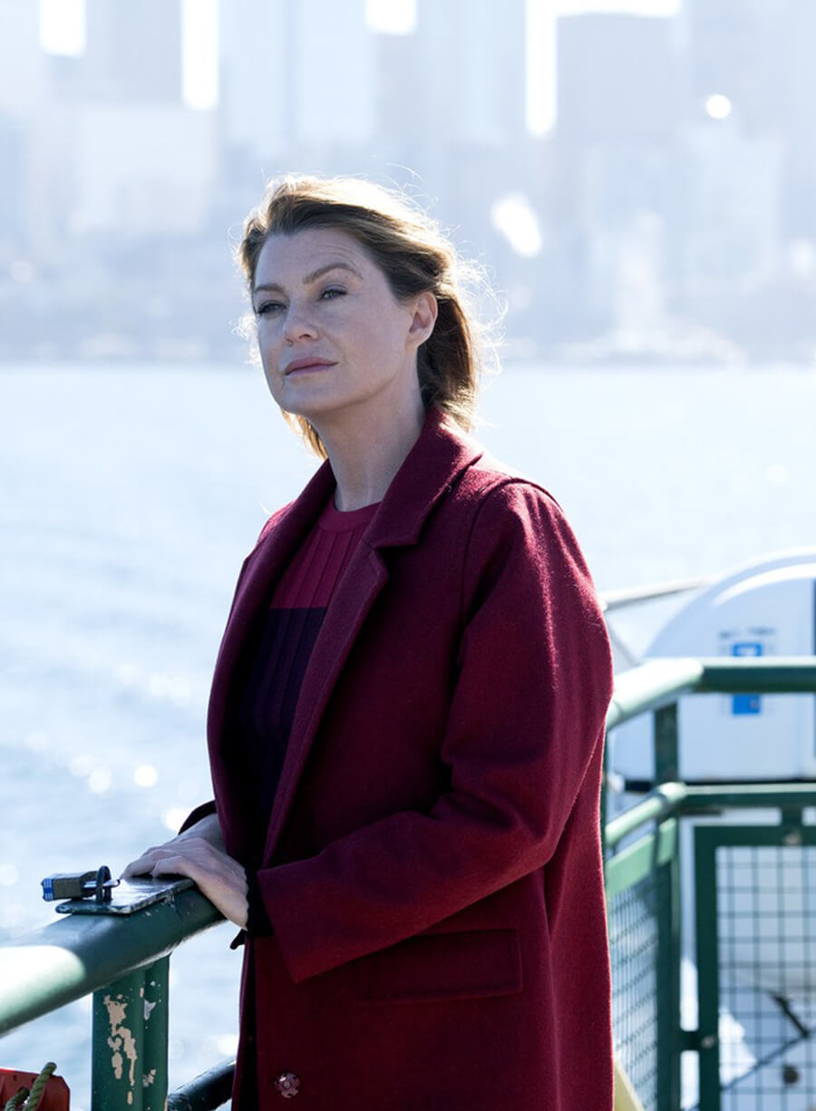 Ellen Pompeo Grey's Anatomy Red Coat 
