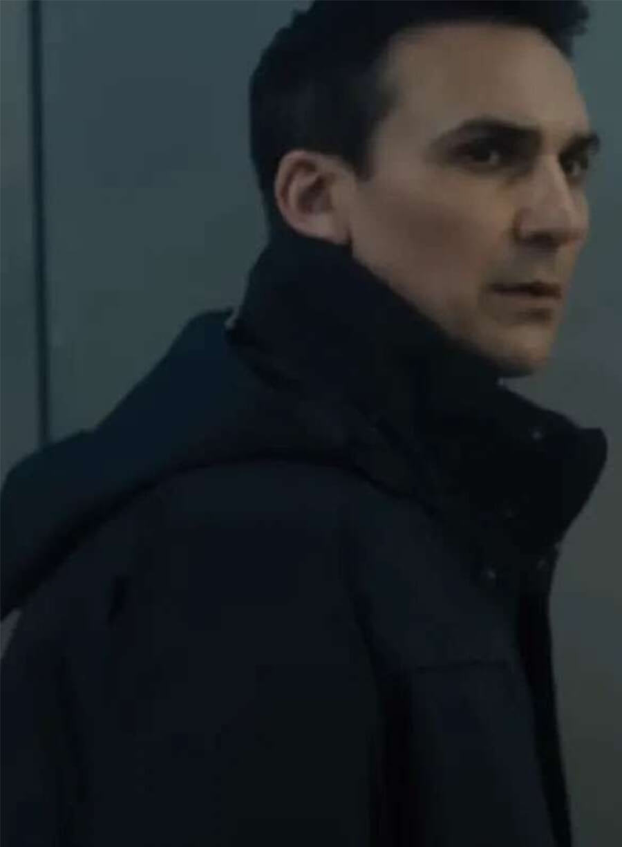 Elliot Villar Disclosure Day 2026 Agent Diaz Black Hooded Jacket