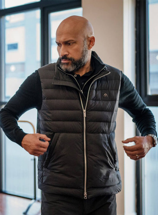Elsbeth Ashton Hayes Black Puffer Vest 
