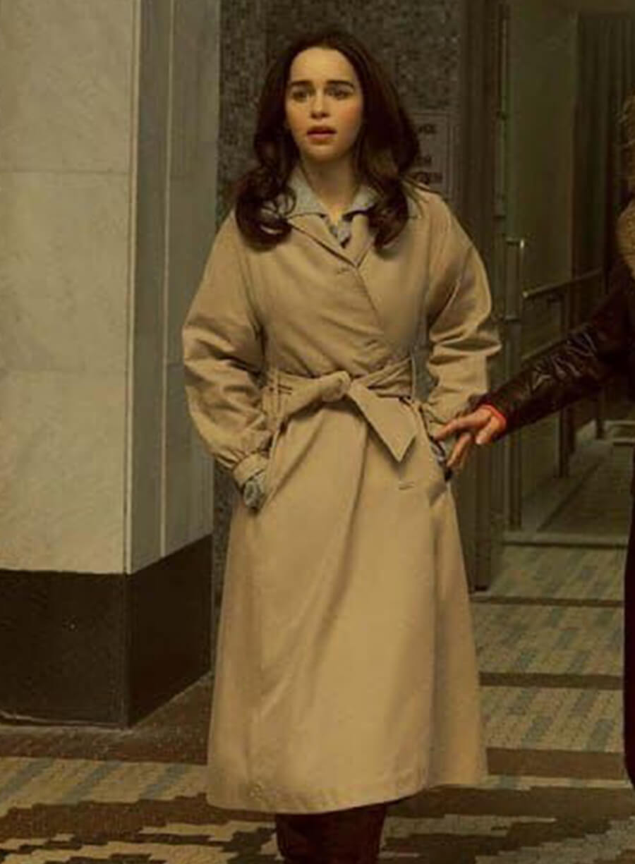Emilia Clarke Ponies 2026 Bea Beige Trench Coat 