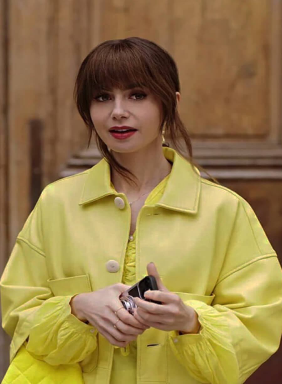 Emily In Paris Lily Collins Emily Yellow Jacket