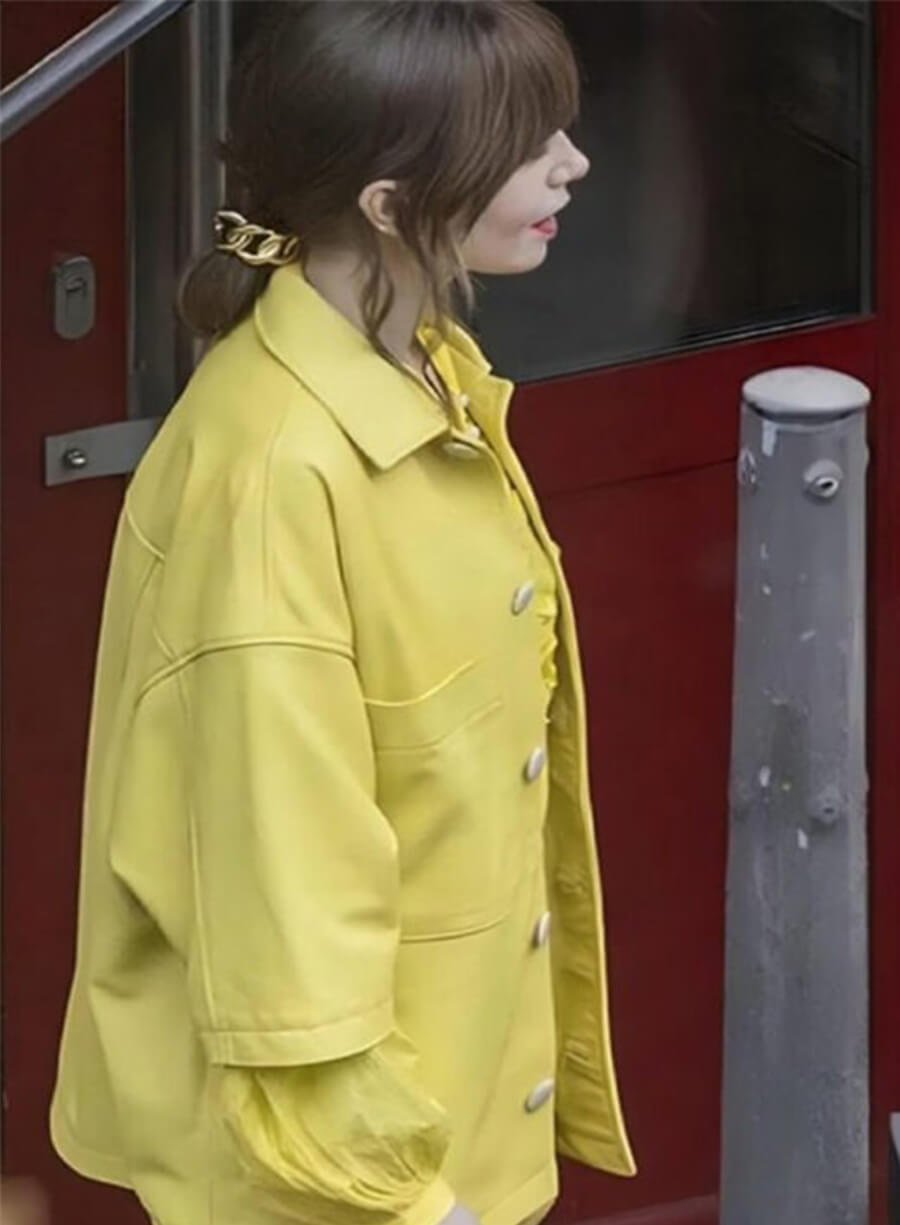 Emily In Paris Lily Collins Emily Yellow Jacket