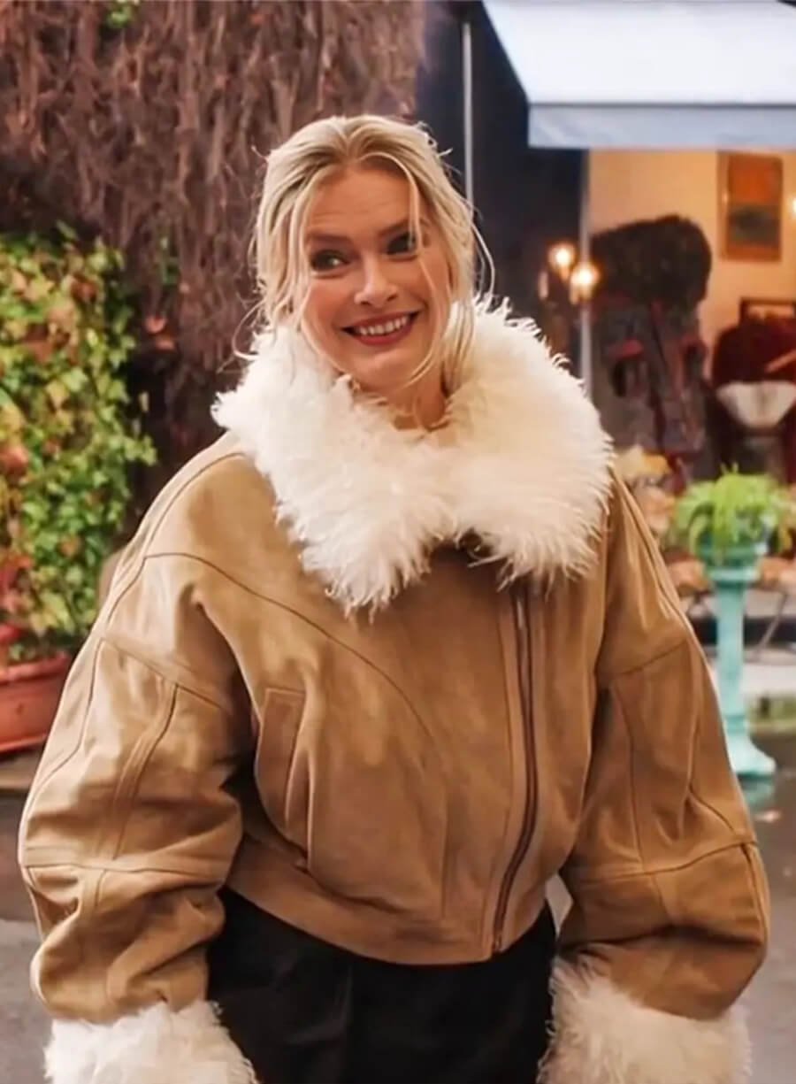Emily In Paris S04 Camille Fur Shearling Brown Jacket