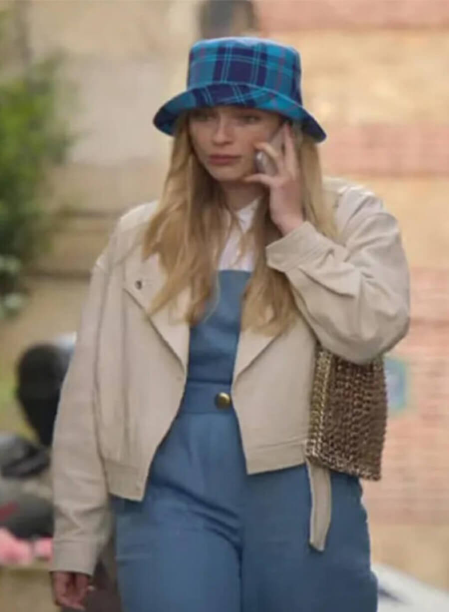 Emily in Paris Season 2 Camille Beige Jacket