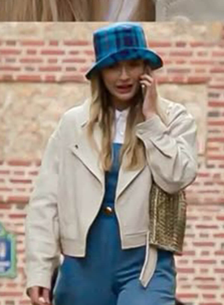 Emily in Paris Season 2 Camille Beige Jacket