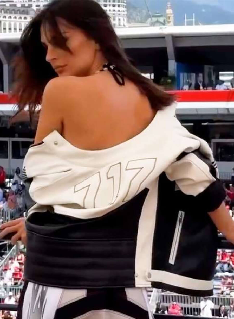 Emily Ratajkowski F1 Monaco Grand Prix Racing Jacket