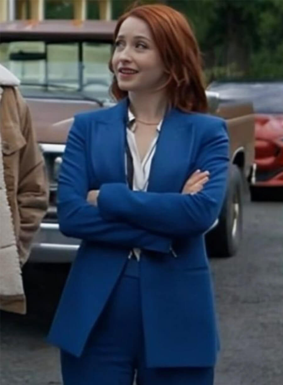 Emily Tennant The Wish Swap 2025 Casey Blue Blazer