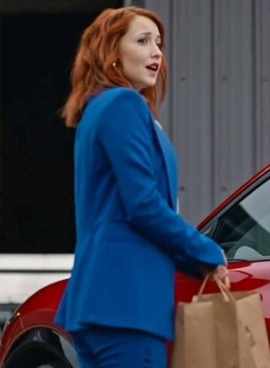 Emily Tennant The Wish Swap 2025 Casey Blue Blazer